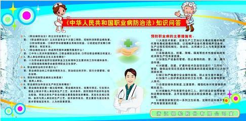 《中華人民共和國職業病防治法》知識問答展板 專業宣傳，守護健康